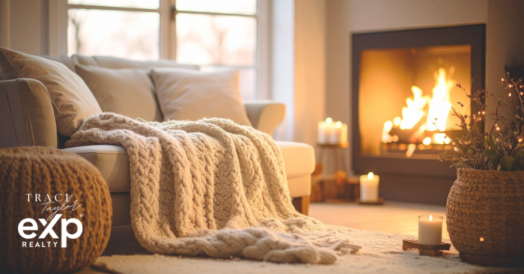 Bright cozy living room in right-sized home Northeast Ohio